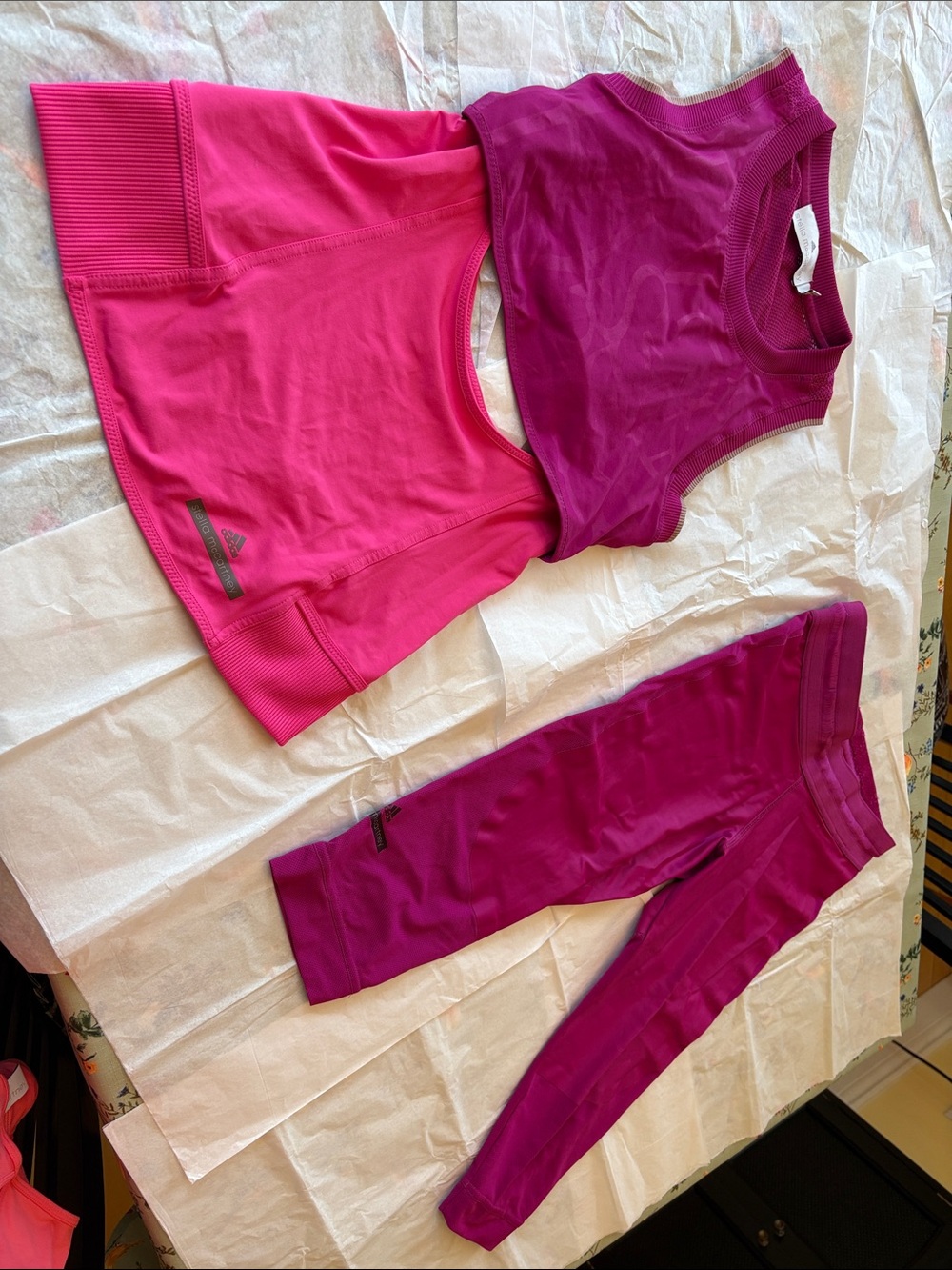 Adidas by Stella McCartney Pink & Magenta Active Set - Tank, Top & Capris
